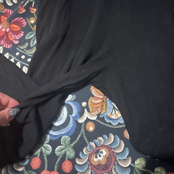 Smash + Tess Friday Romper Black V-Neck Long Sleeve One Piece Size Small - Picture 13 of 16